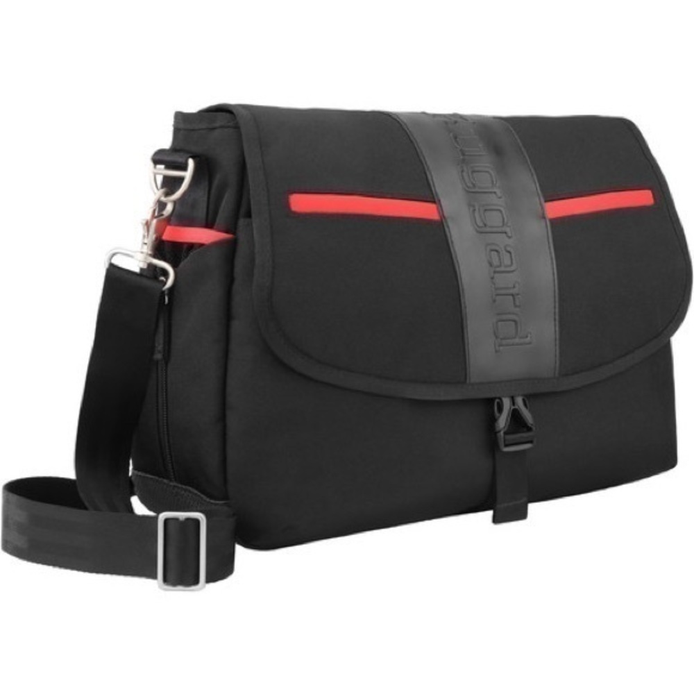 Ruggard Red Series Scarlet Tech Messenger Bag black and red
